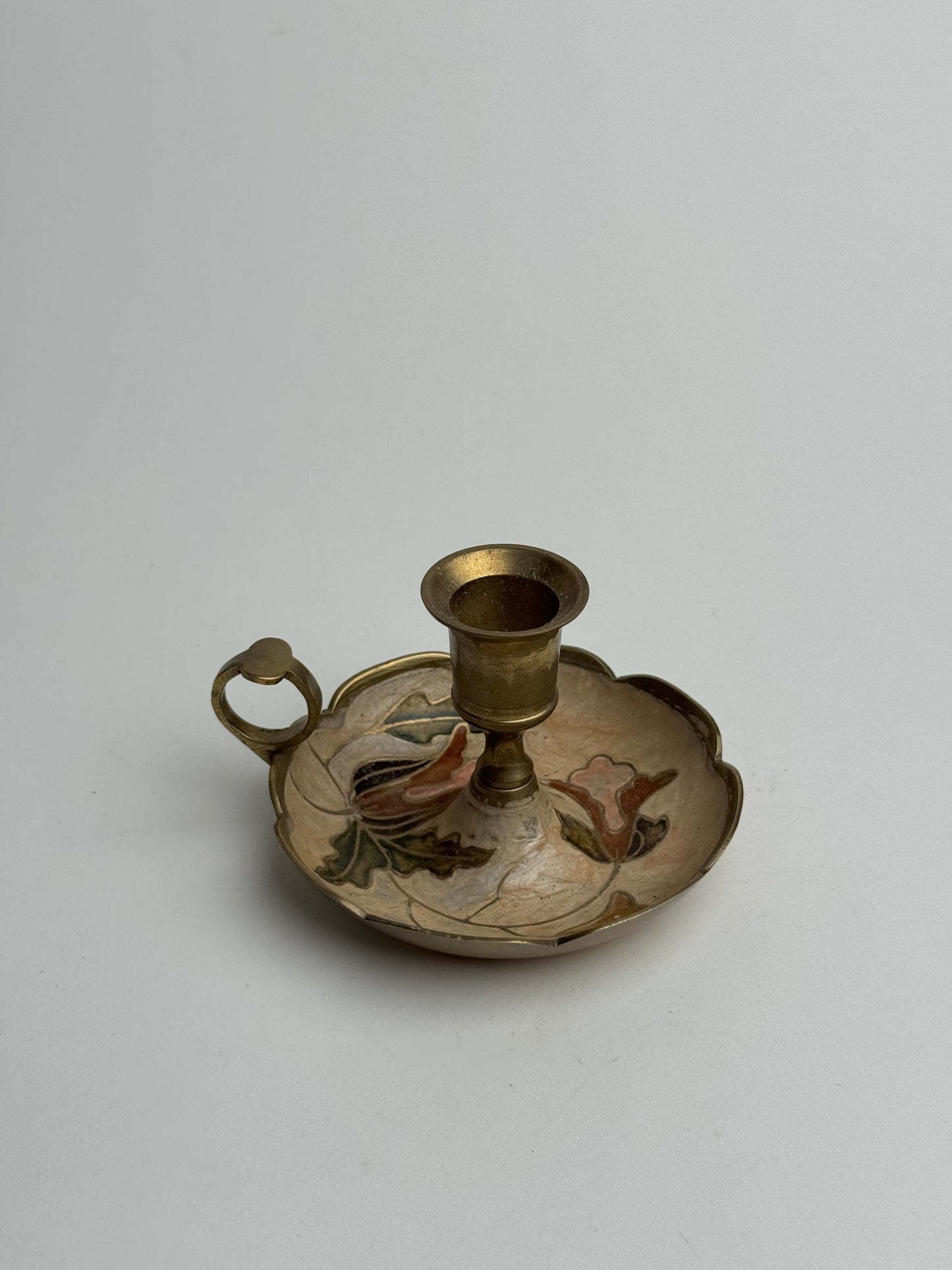 Vintage Floral Candle Holder