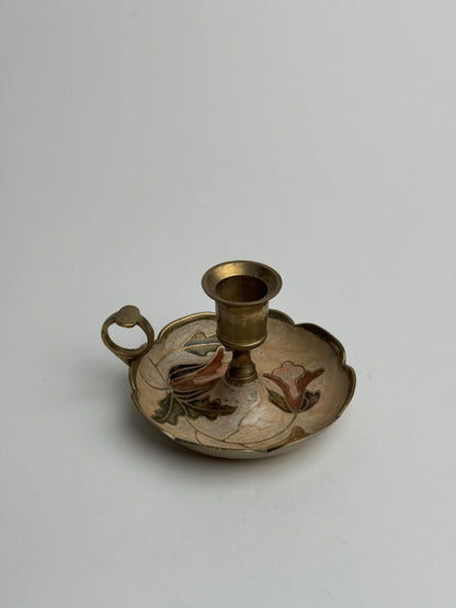 Vintage Floral Candle Holder