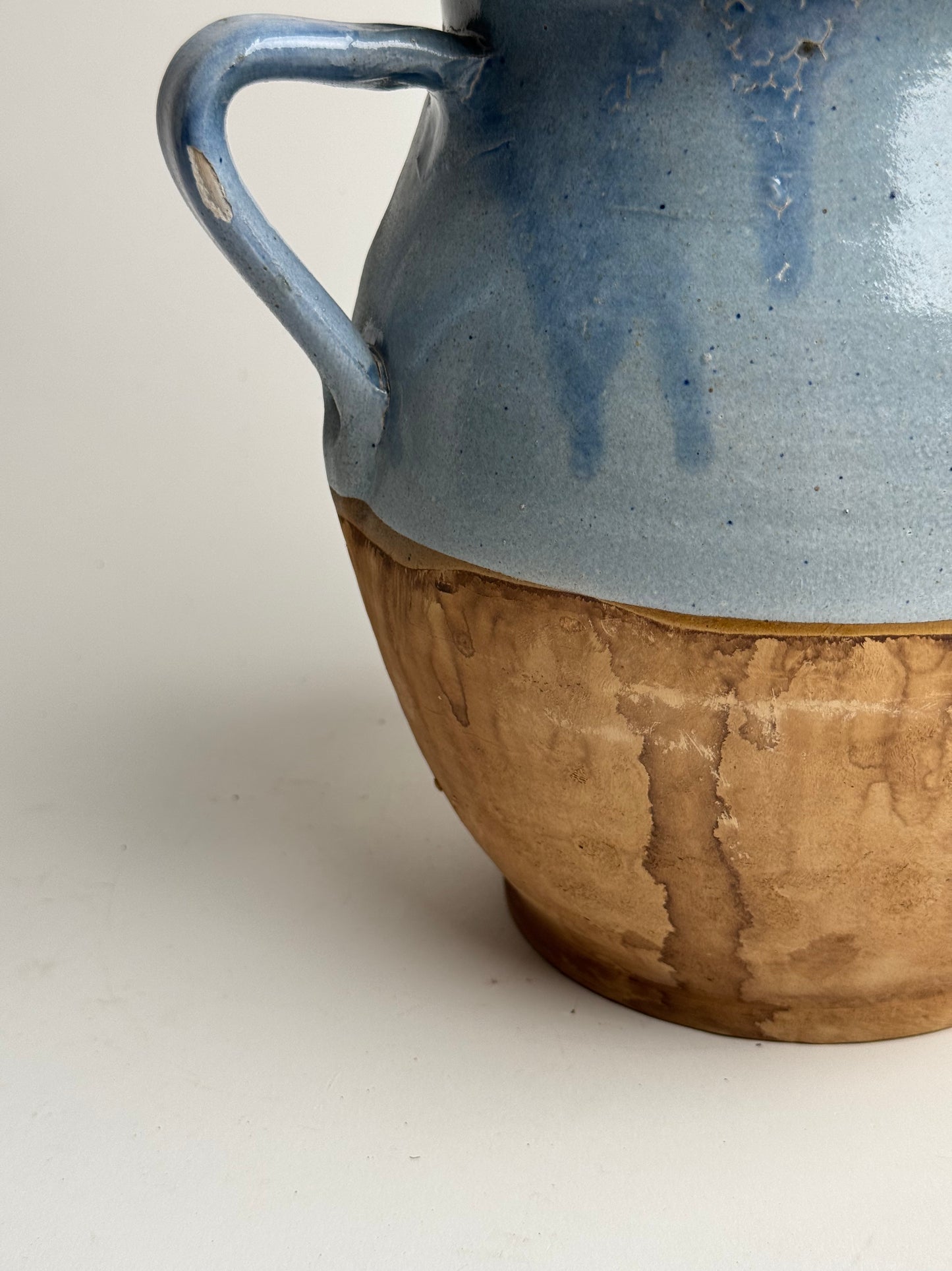 Sky Blue Half Glaze Vessel
