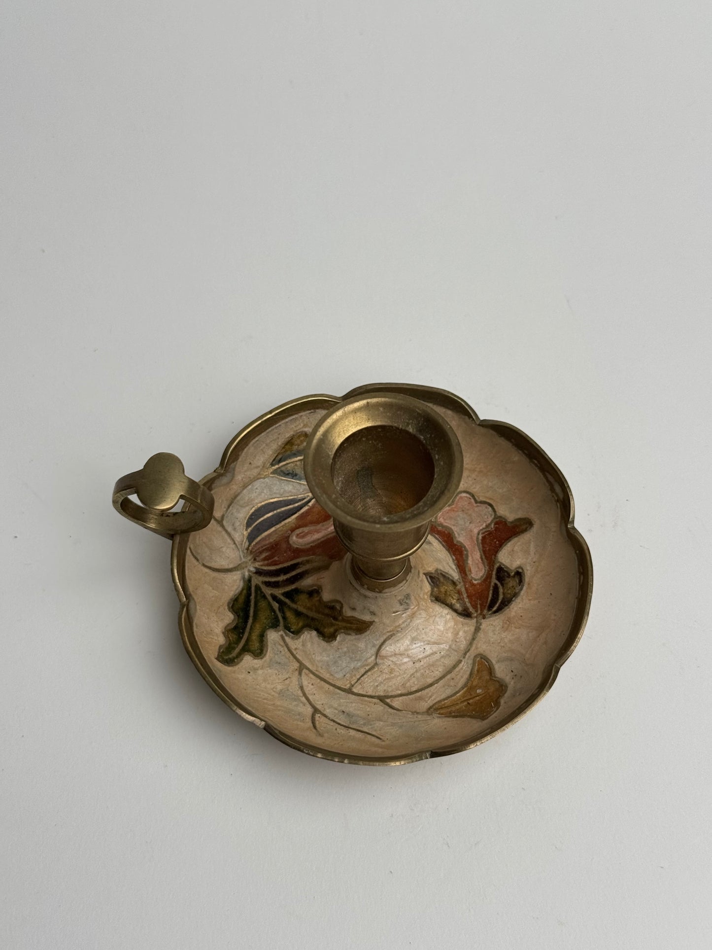 Vintage Floral Candle Holder