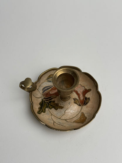 Vintage Floral Candle Holder
