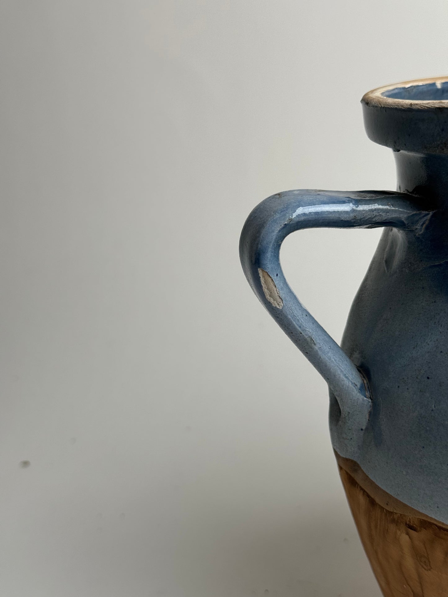 Sky Blue Half Glaze Vessel