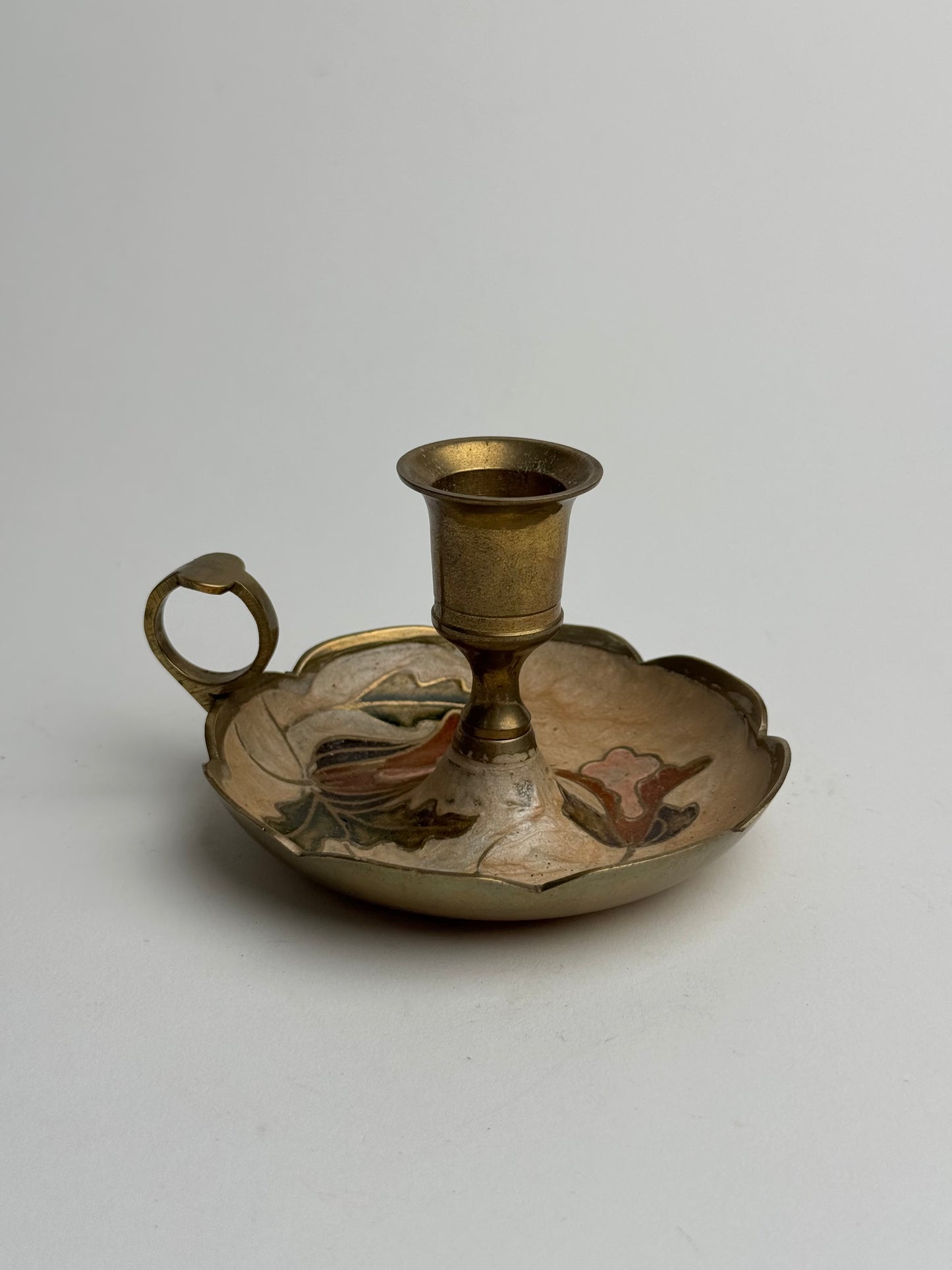 Vintage Floral Candle Holder