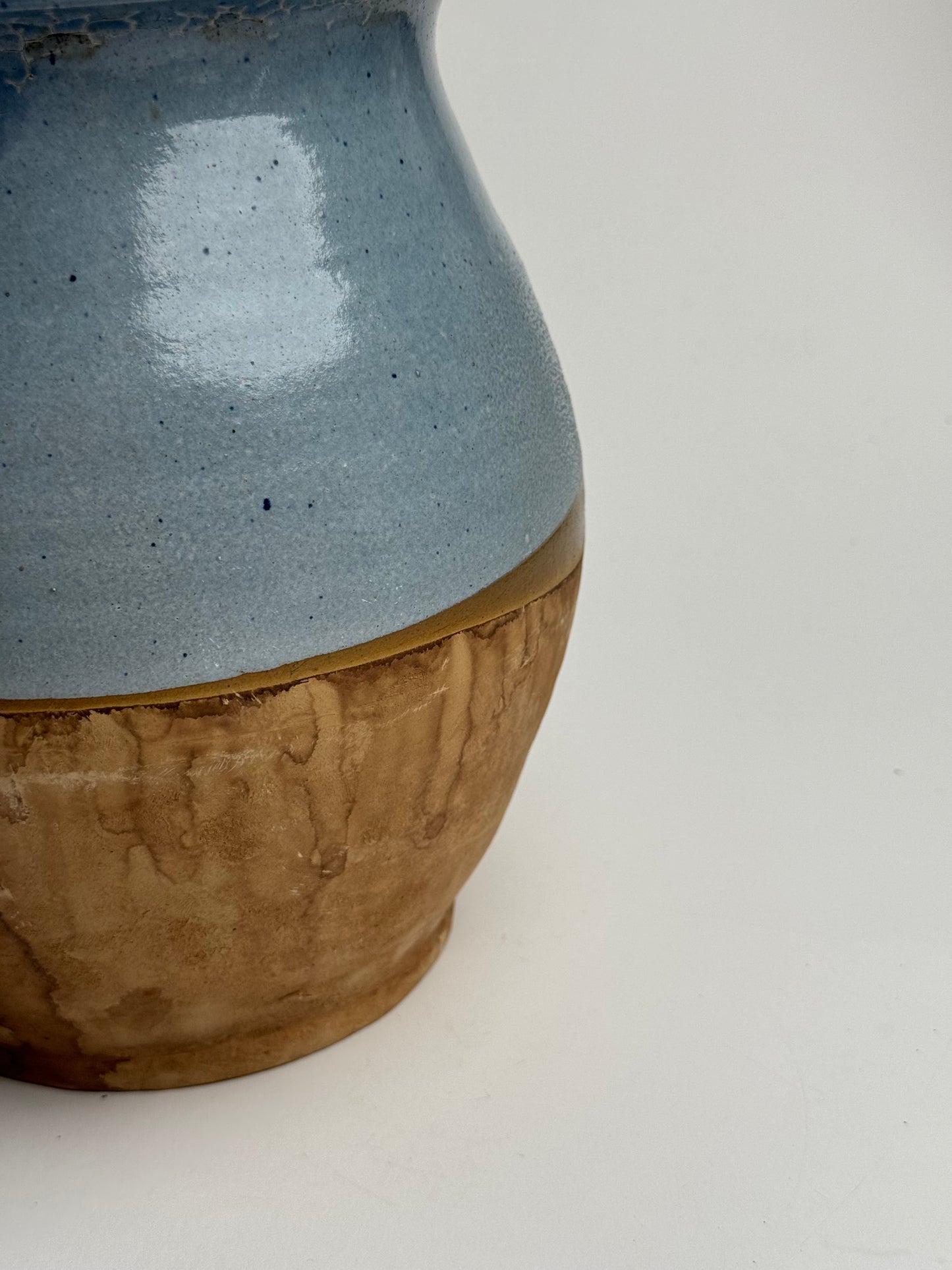 Sky Blue Half Glaze Vessel