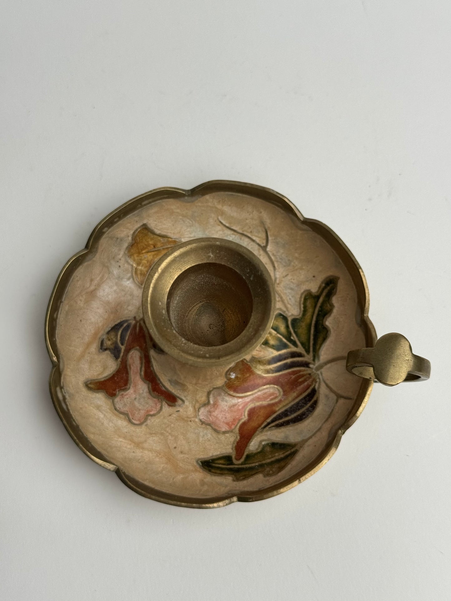 Vintage Floral Candle Holder