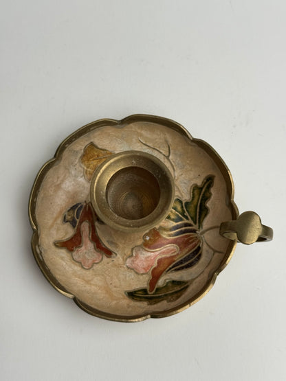 Vintage Floral Candle Holder