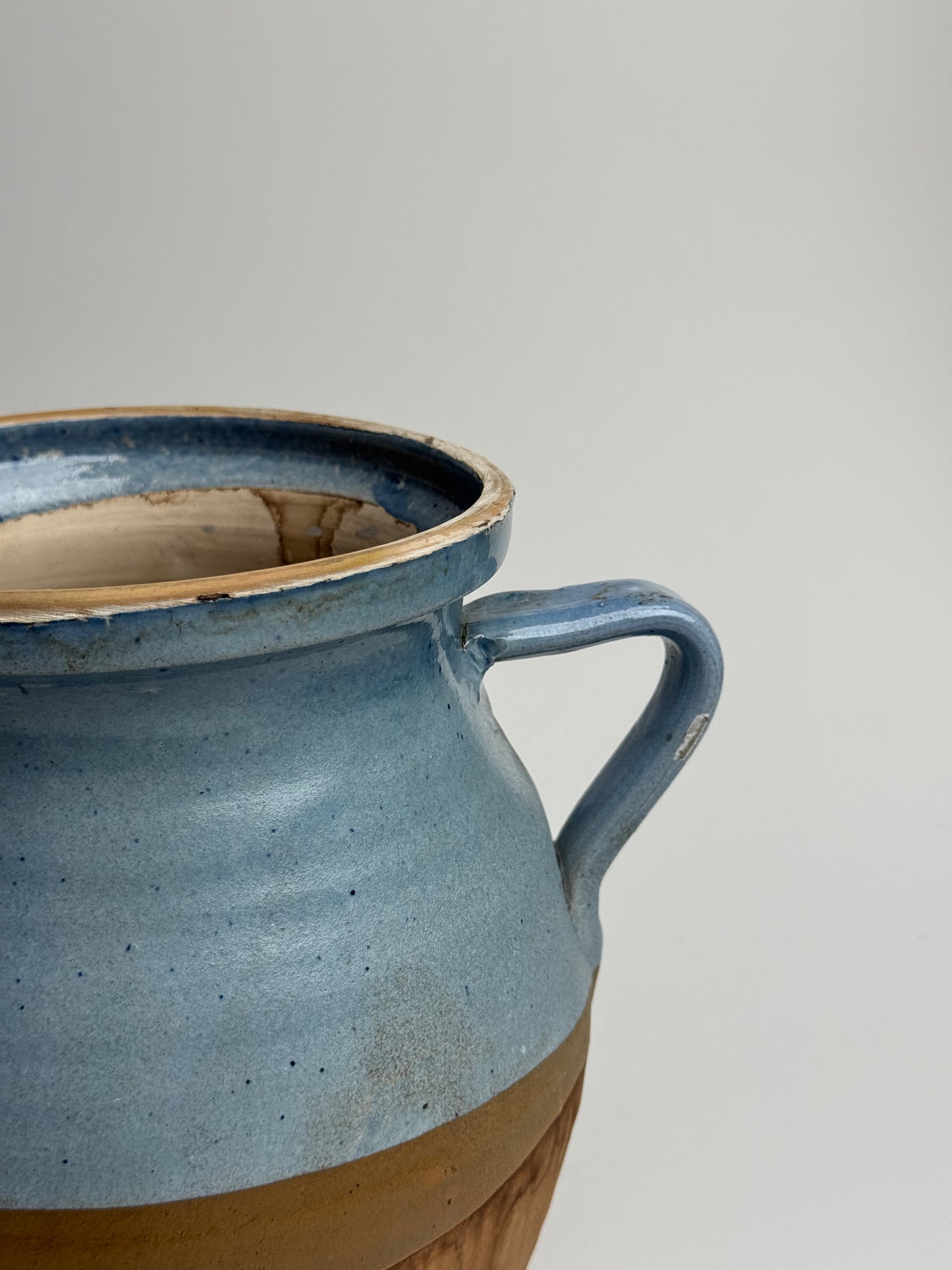 Sky Blue Half Glaze Vessel