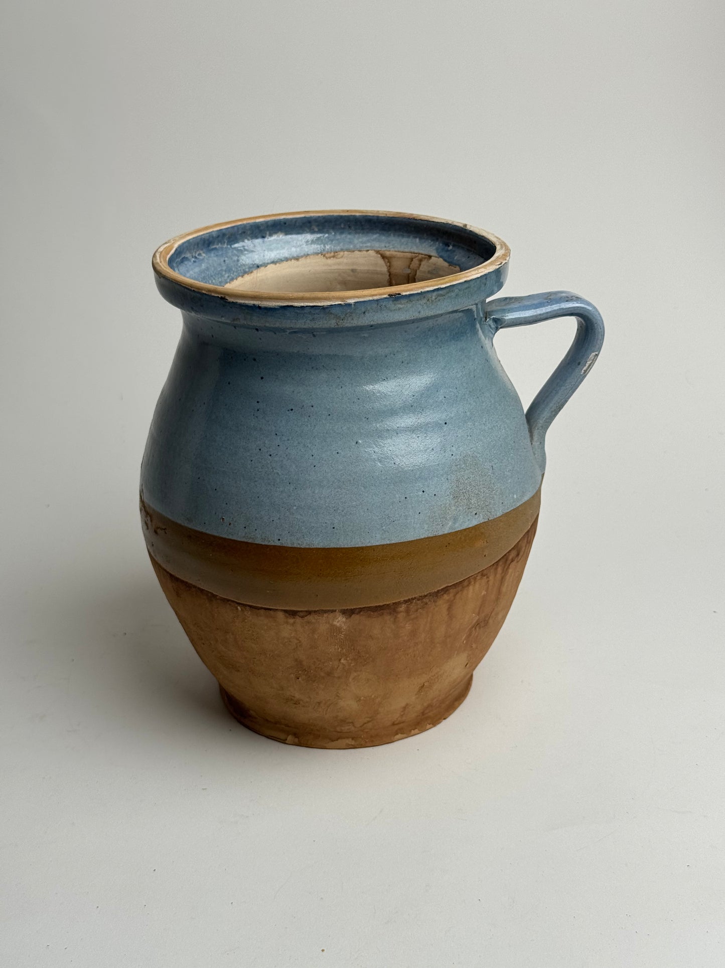 Sky Blue Half Glaze Vessel