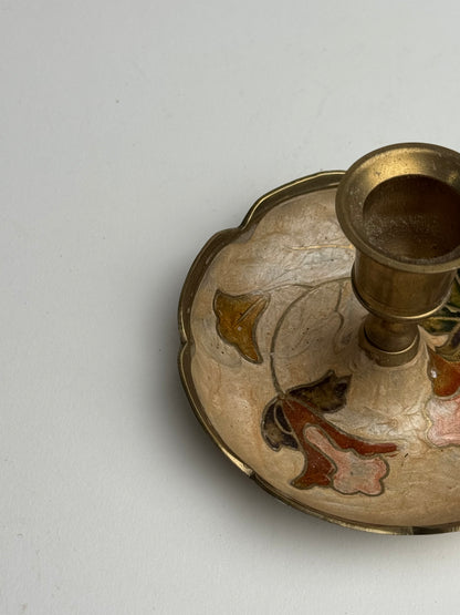 Vintage Floral Candle Holder