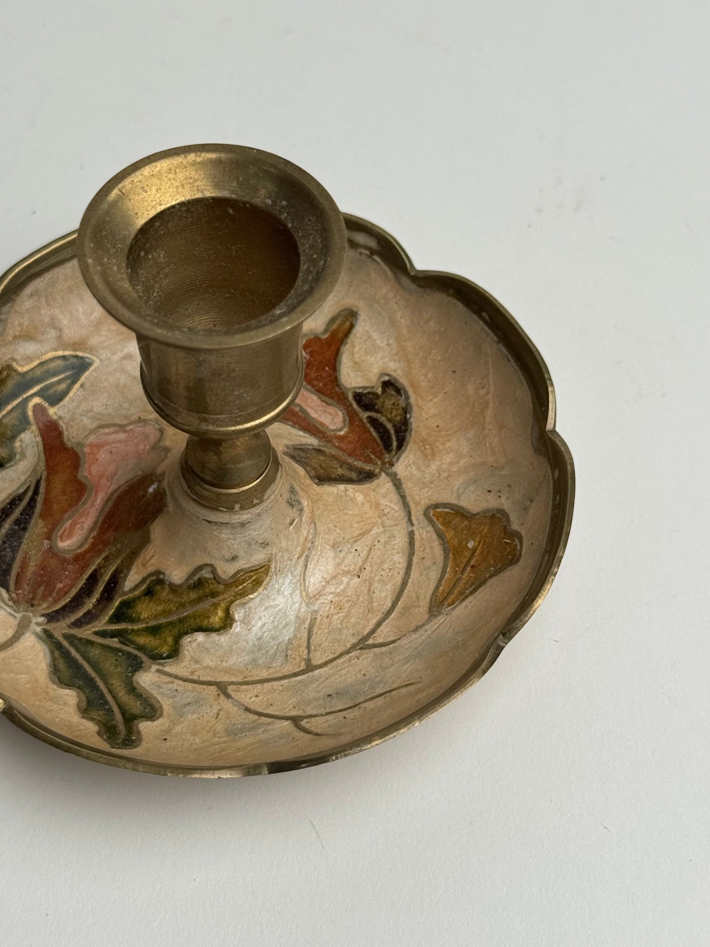 Vintage Floral Candle Holder