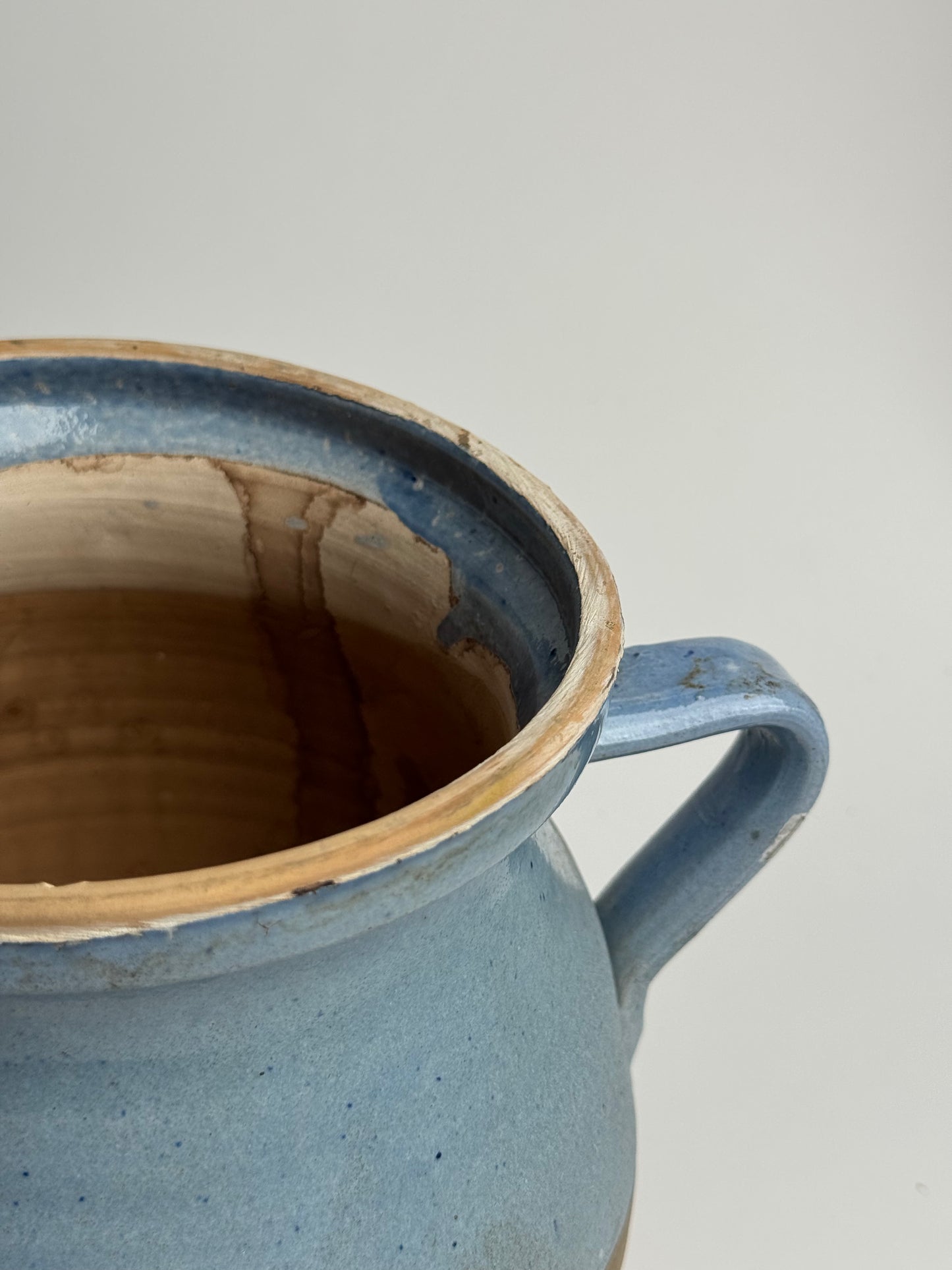 Sky Blue Half Glaze Vessel