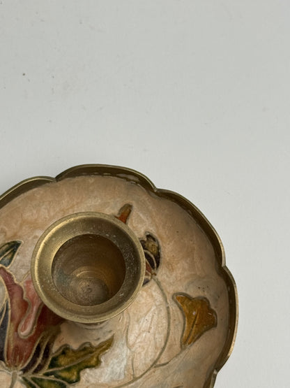 Vintage Floral Candle Holder