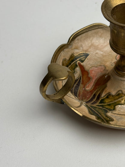 Vintage Floral Candle Holder