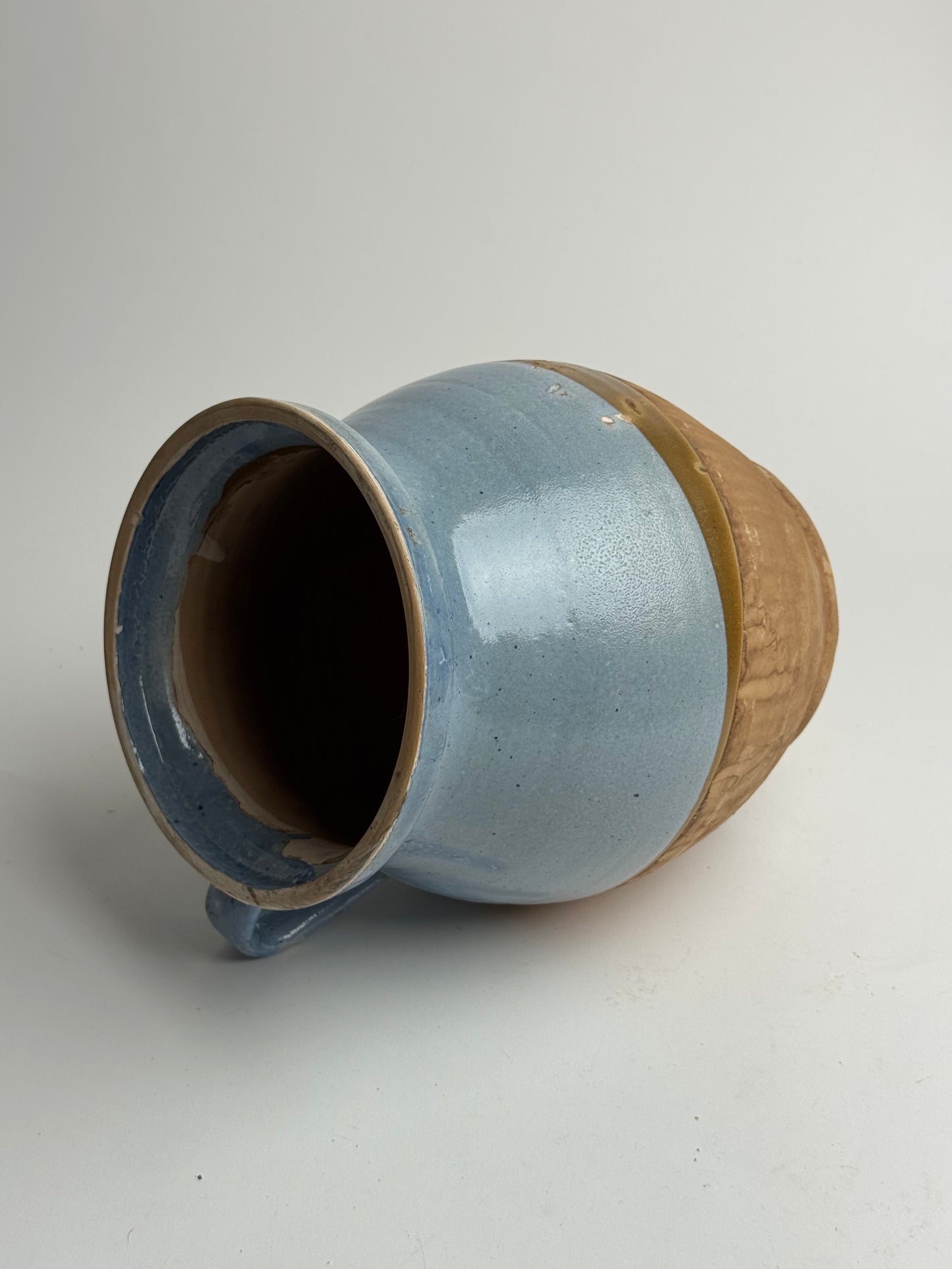Sky Blue Half Glaze Vessel