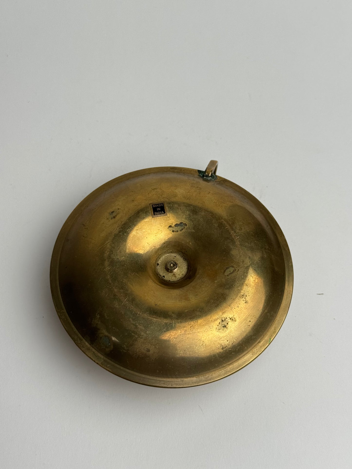 Vintage Brass Floral Candle Holder