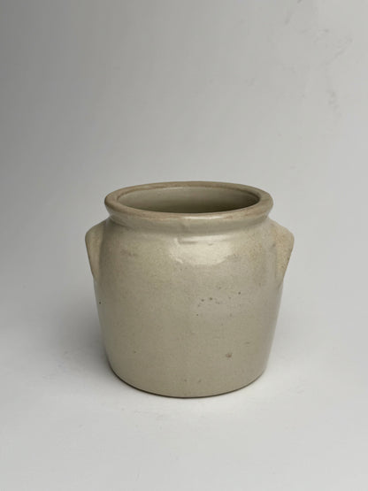 Small Cream French Confit Pot