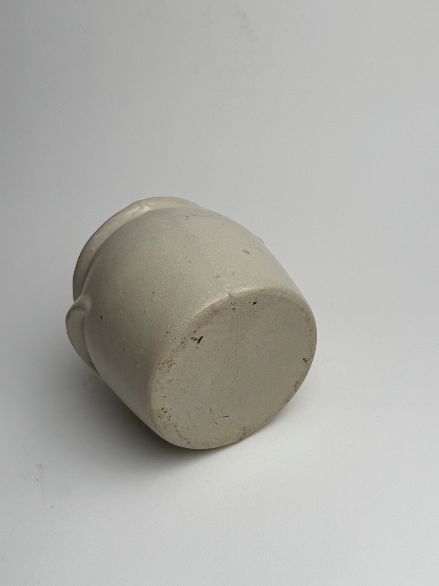 Small Cream French Confit Pot