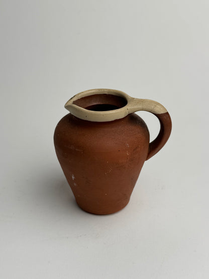 Small Terracotta Glazed Detail Jug