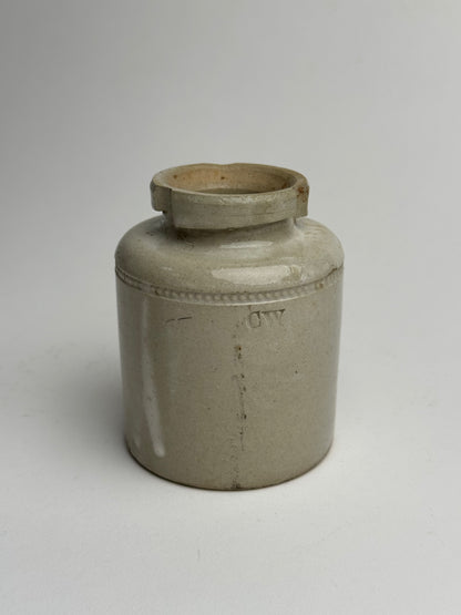 Small Greige Vintage Pot