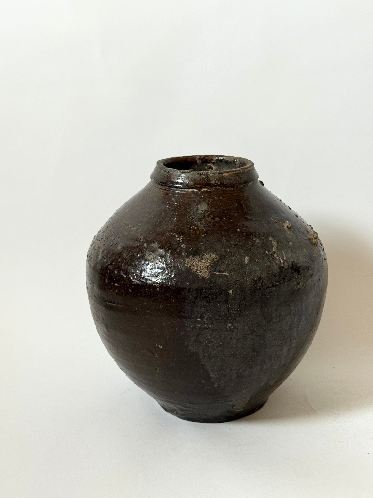 Tapered Earthy Asian Vessel
