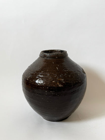 Tapered Earthy Asian Vessel