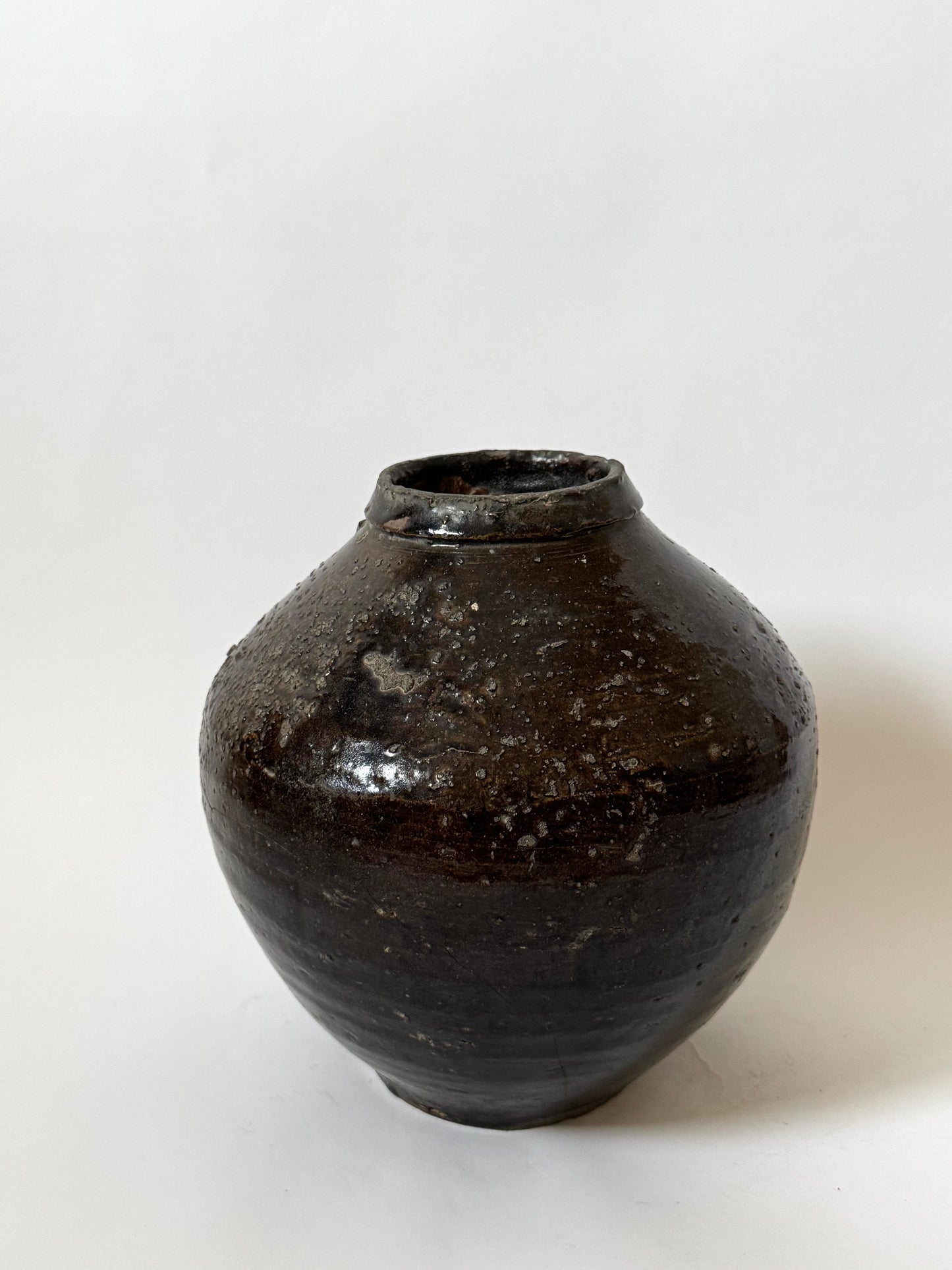 Tapered Earthy Asian Vessel