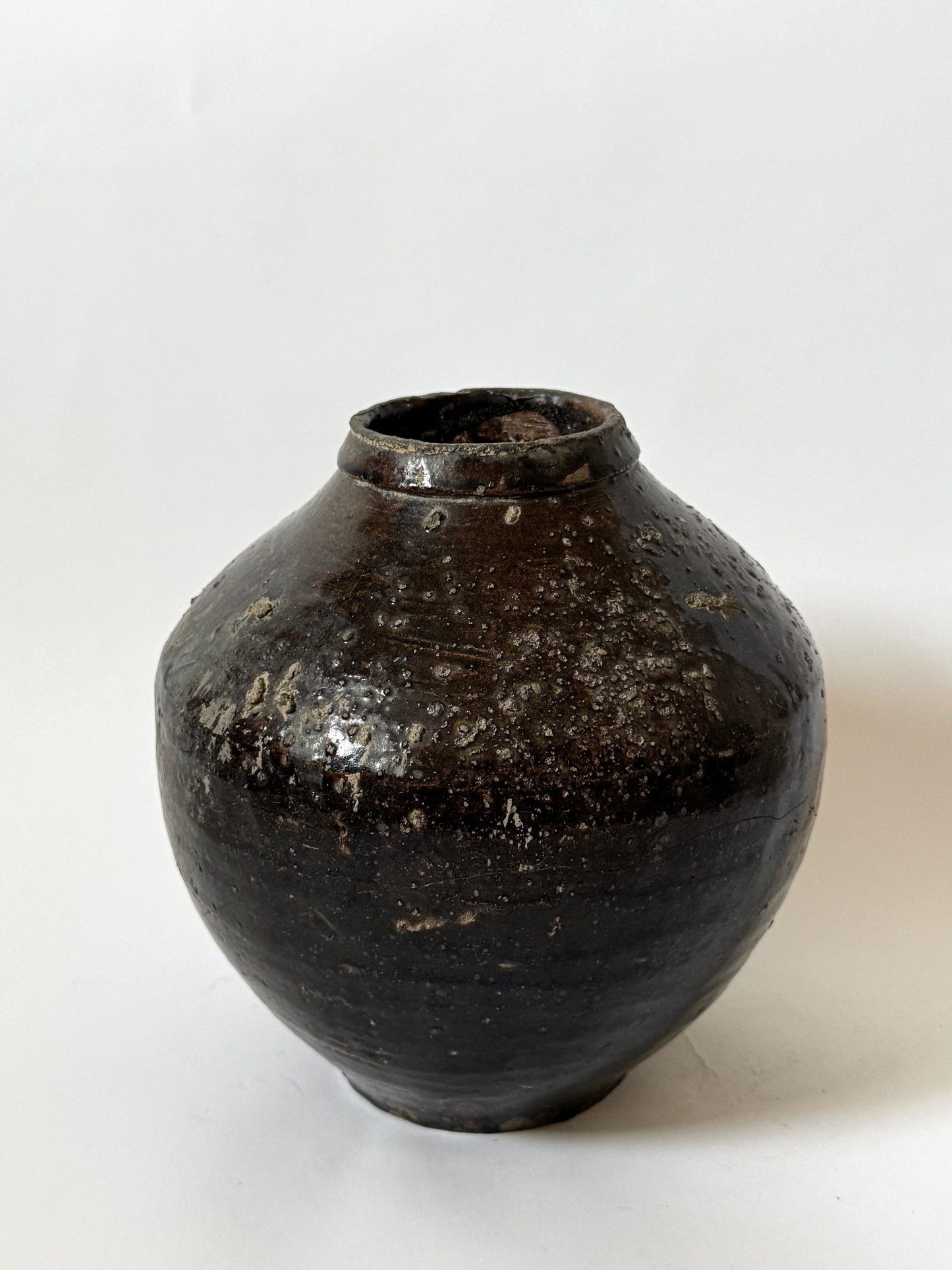 Tapered Earthy Asian Vessel
