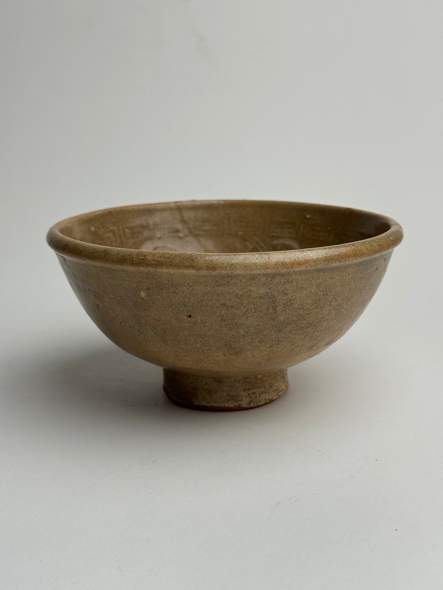 Soft Brown Vintage Japanese Tea Bowl