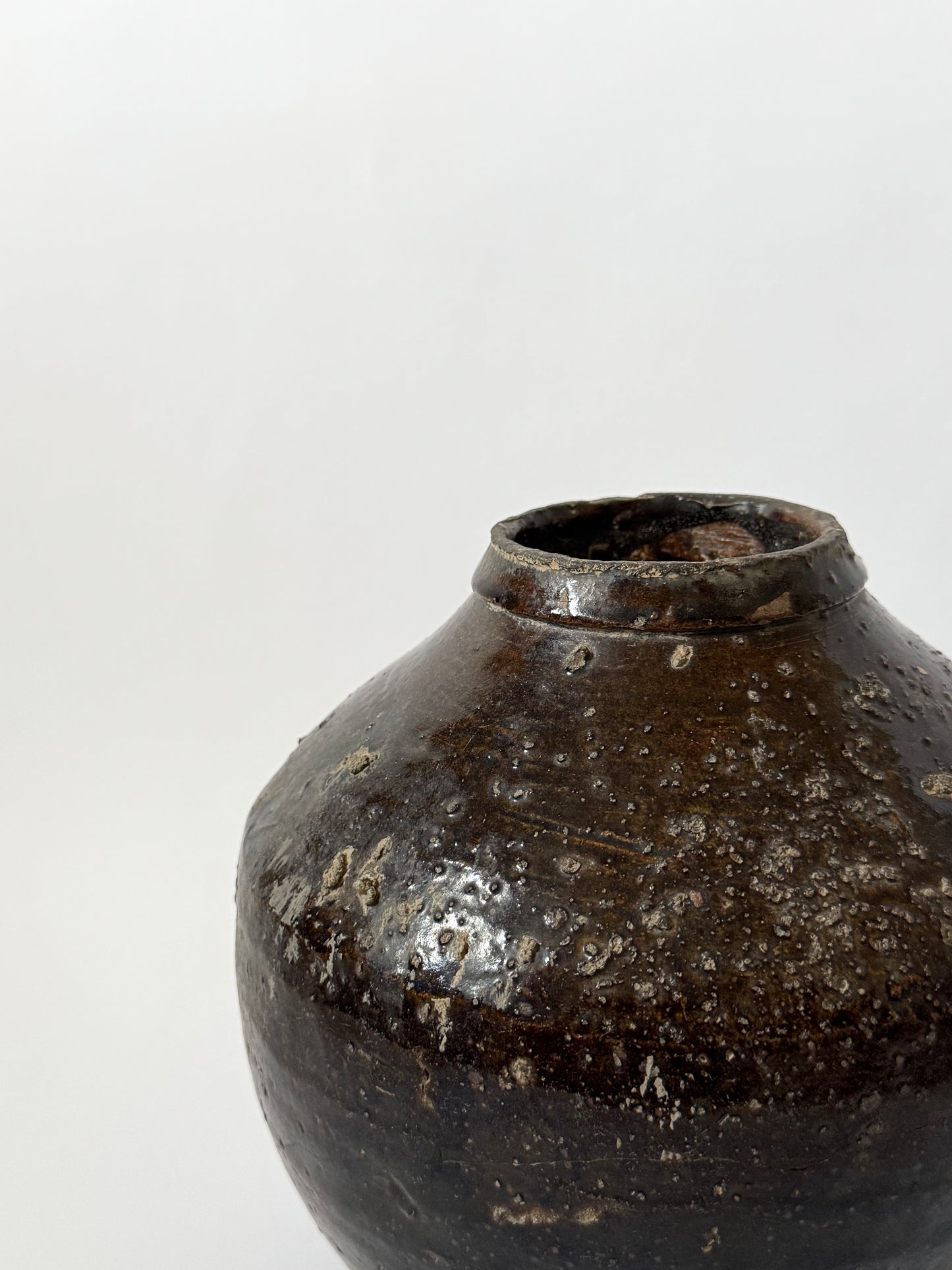 Tapered Earthy Asian Vessel