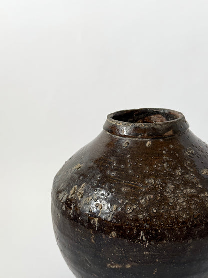 Tapered Earthy Asian Vessel