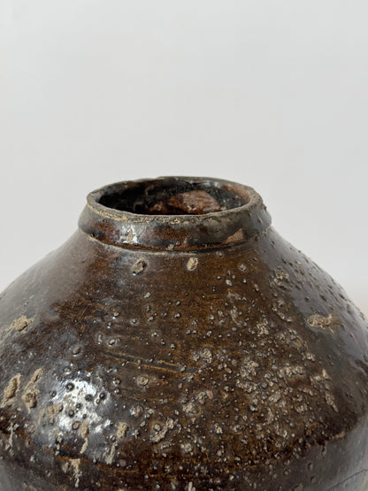 Tapered Earthy Asian Vessel