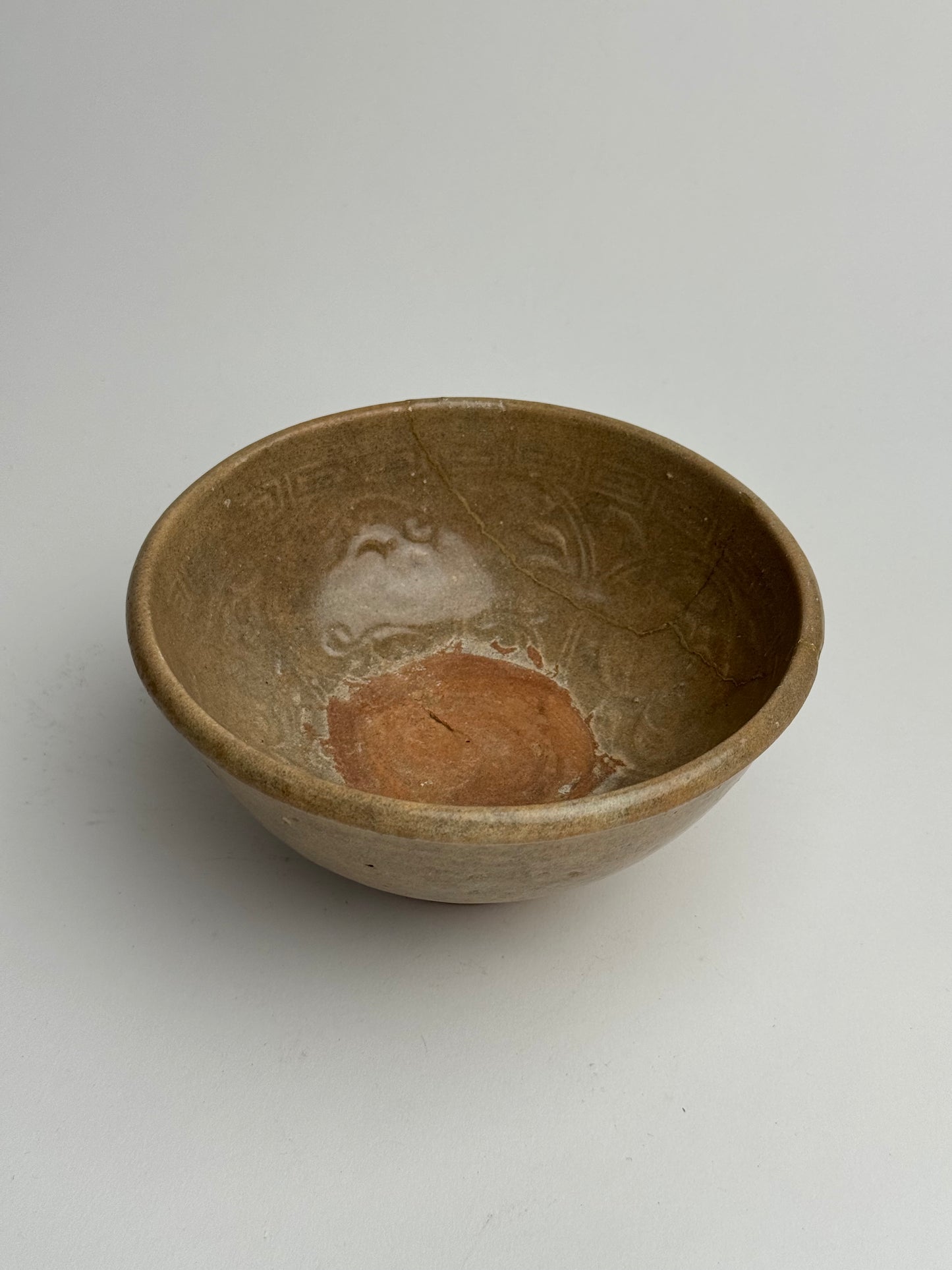 Soft Brown Vintage Japanese Tea Bowl