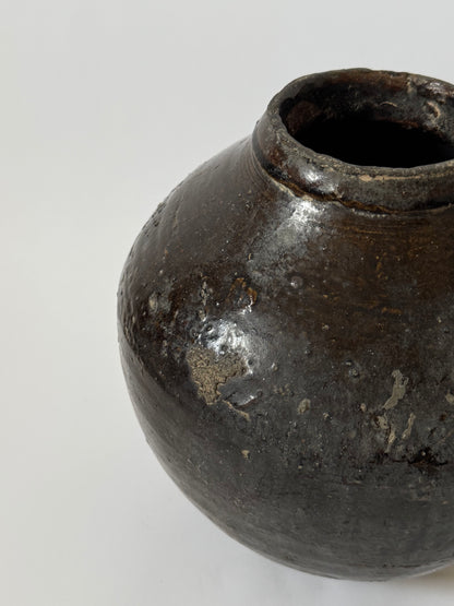 Tapered Earthy Asian Vessel