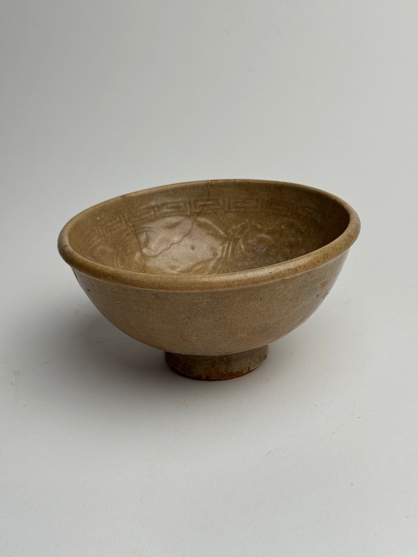 Soft Brown Vintage Japanese Tea Bowl