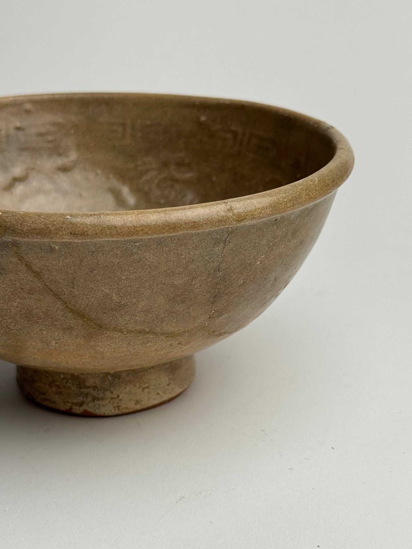 Soft Brown Vintage Japanese Tea Bowl