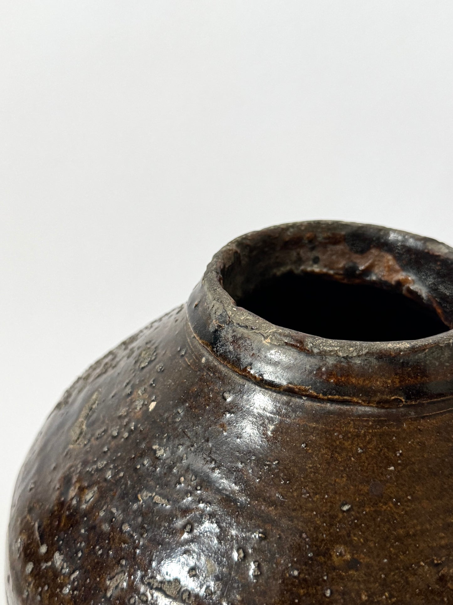 Tapered Earthy Asian Vessel