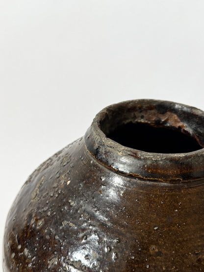 Tapered Earthy Asian Vessel