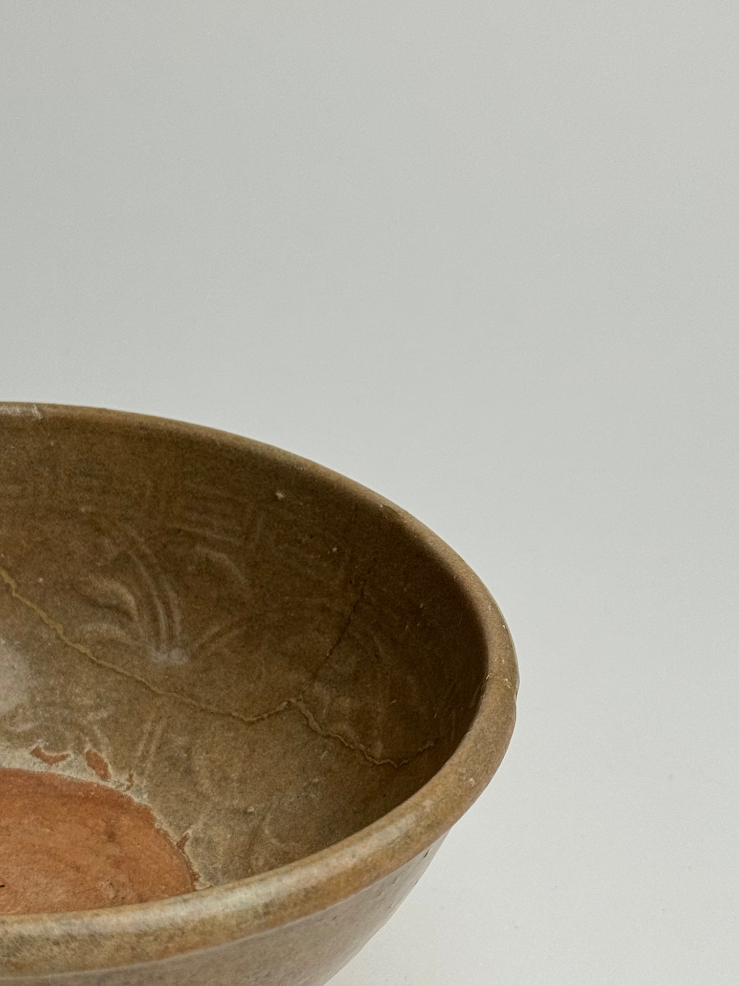 Soft Brown Vintage Japanese Tea Bowl
