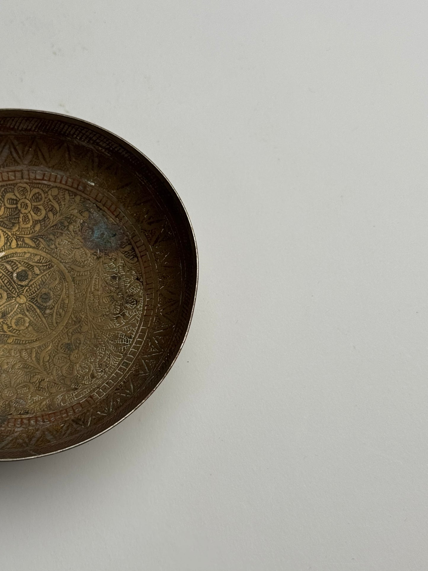 Vintage Aztec Silver Pedestal Dish