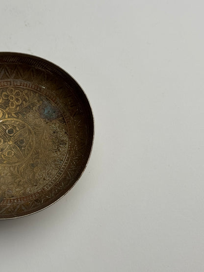 Vintage Aztec Silver Pedestal Dish