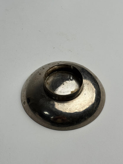 Vintage Aztec Silver Pedestal Dish