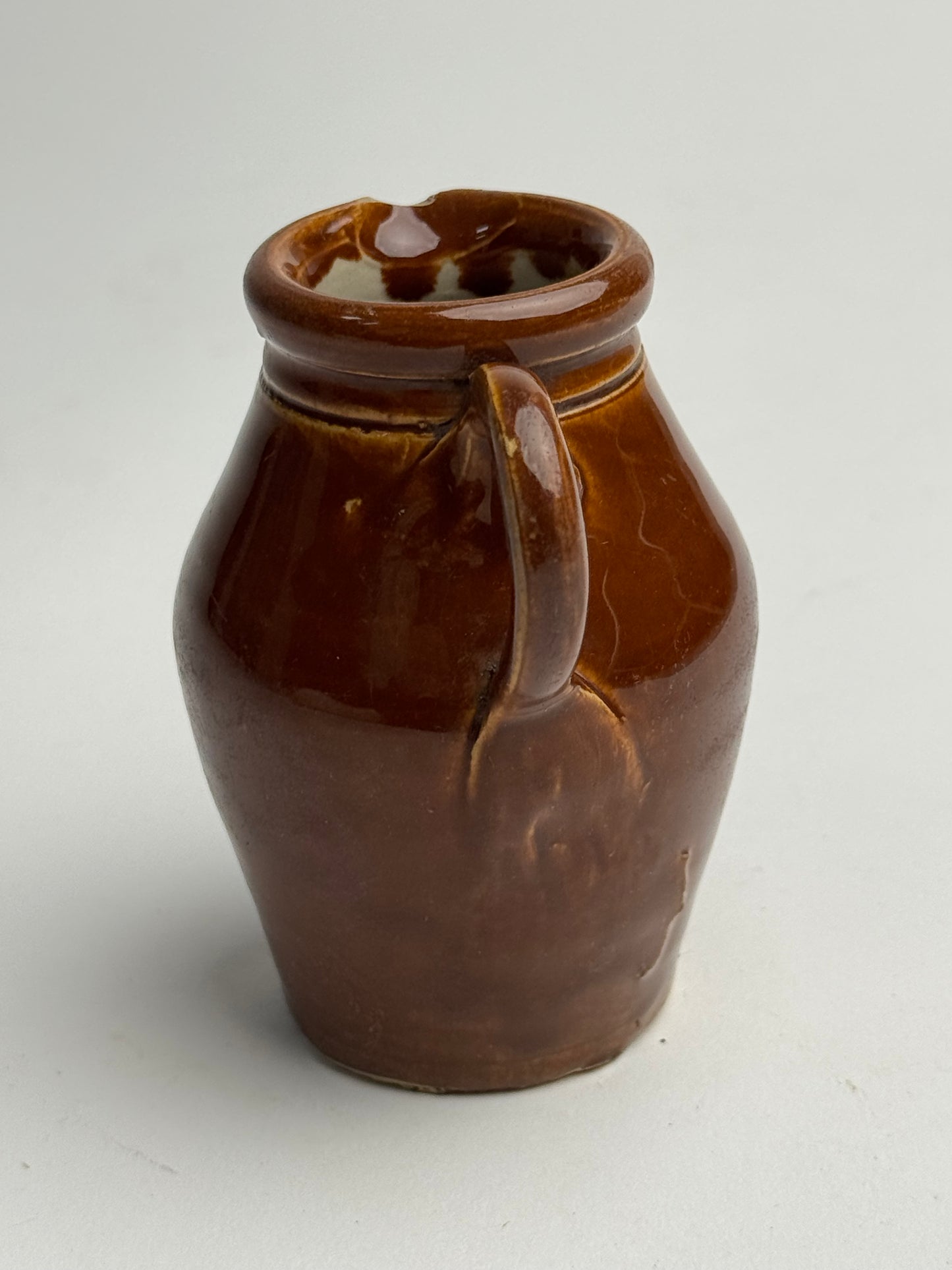 Small Rich Brown Vintage Jug