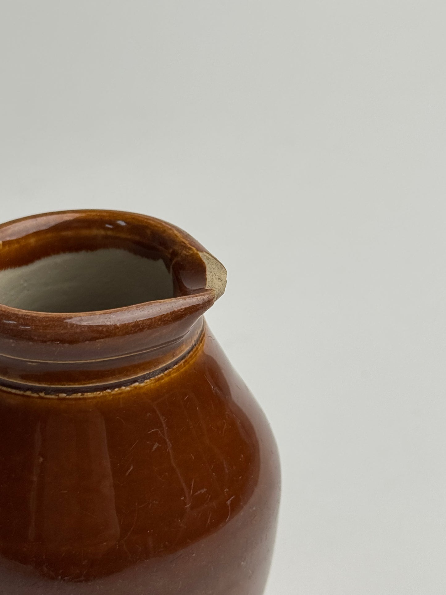 Small Rich Brown Vintage Jug