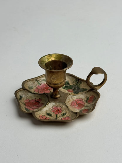 Vintage Floral Candle Holder