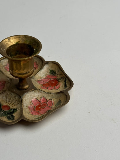 Vintage Floral Candle Holder