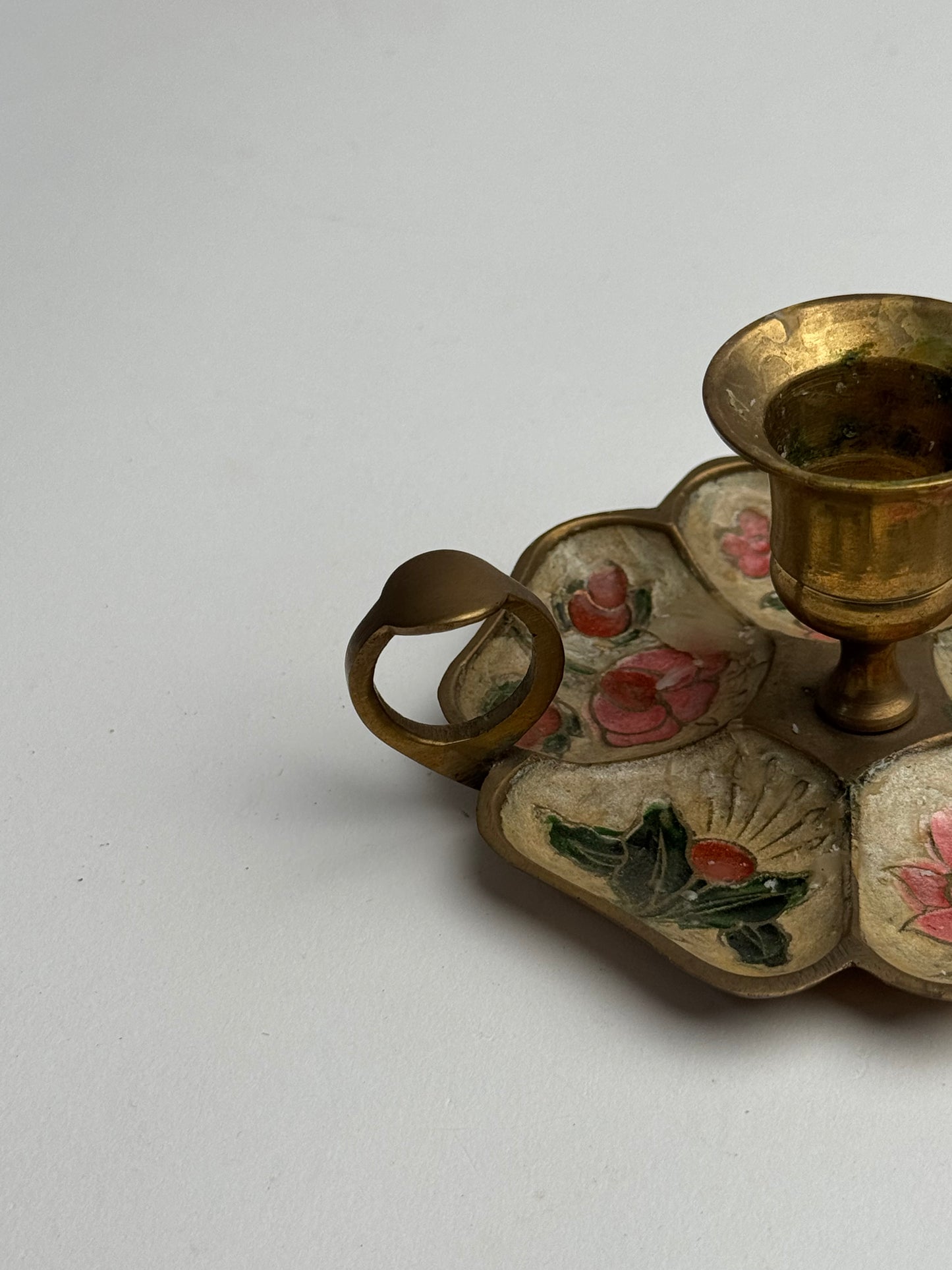 Vintage Floral Candle Holder