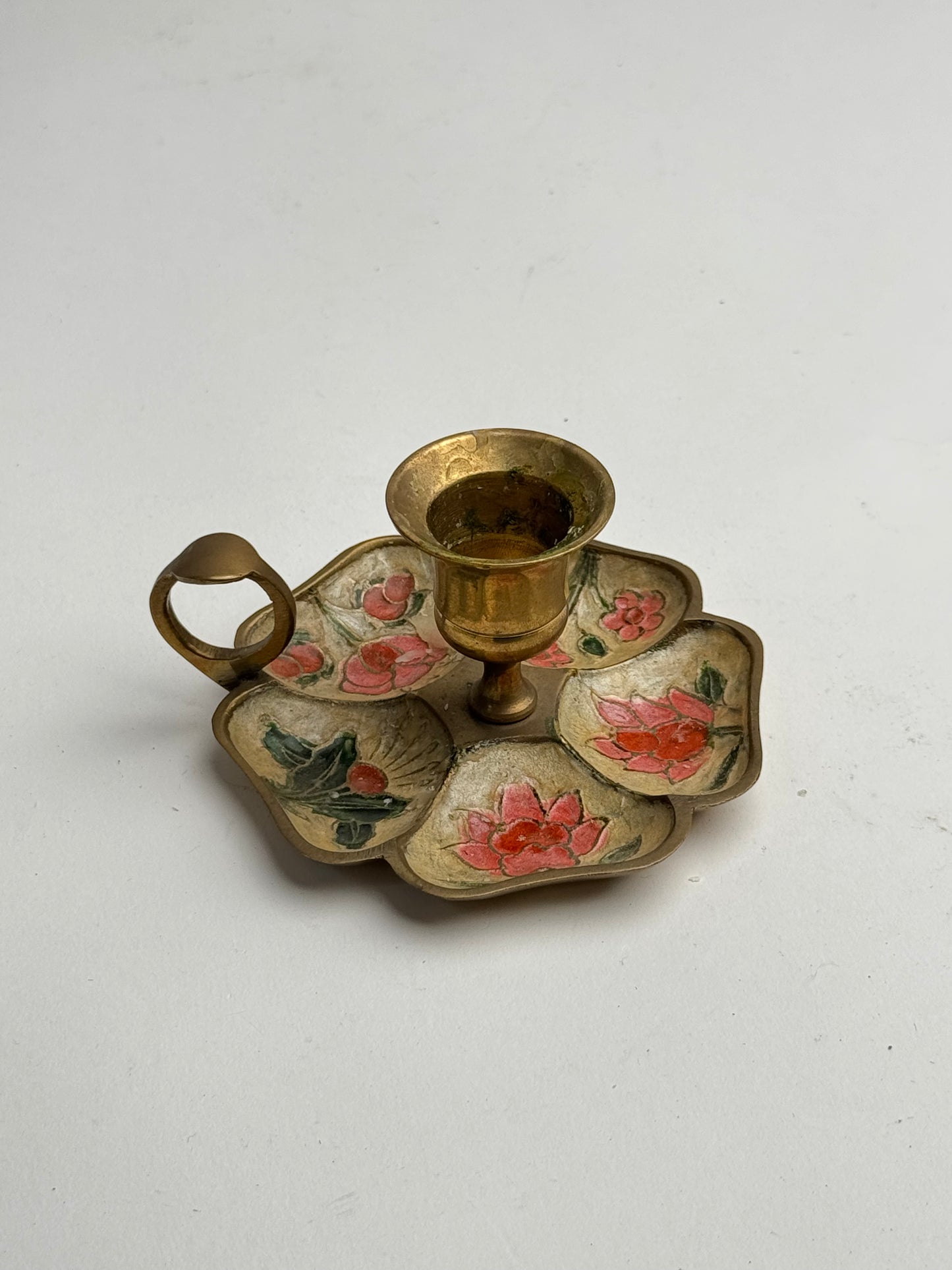 Vintage Floral Candle Holder