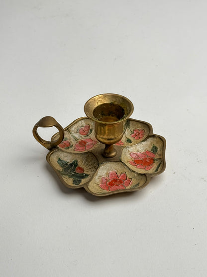 Vintage Floral Candle Holder