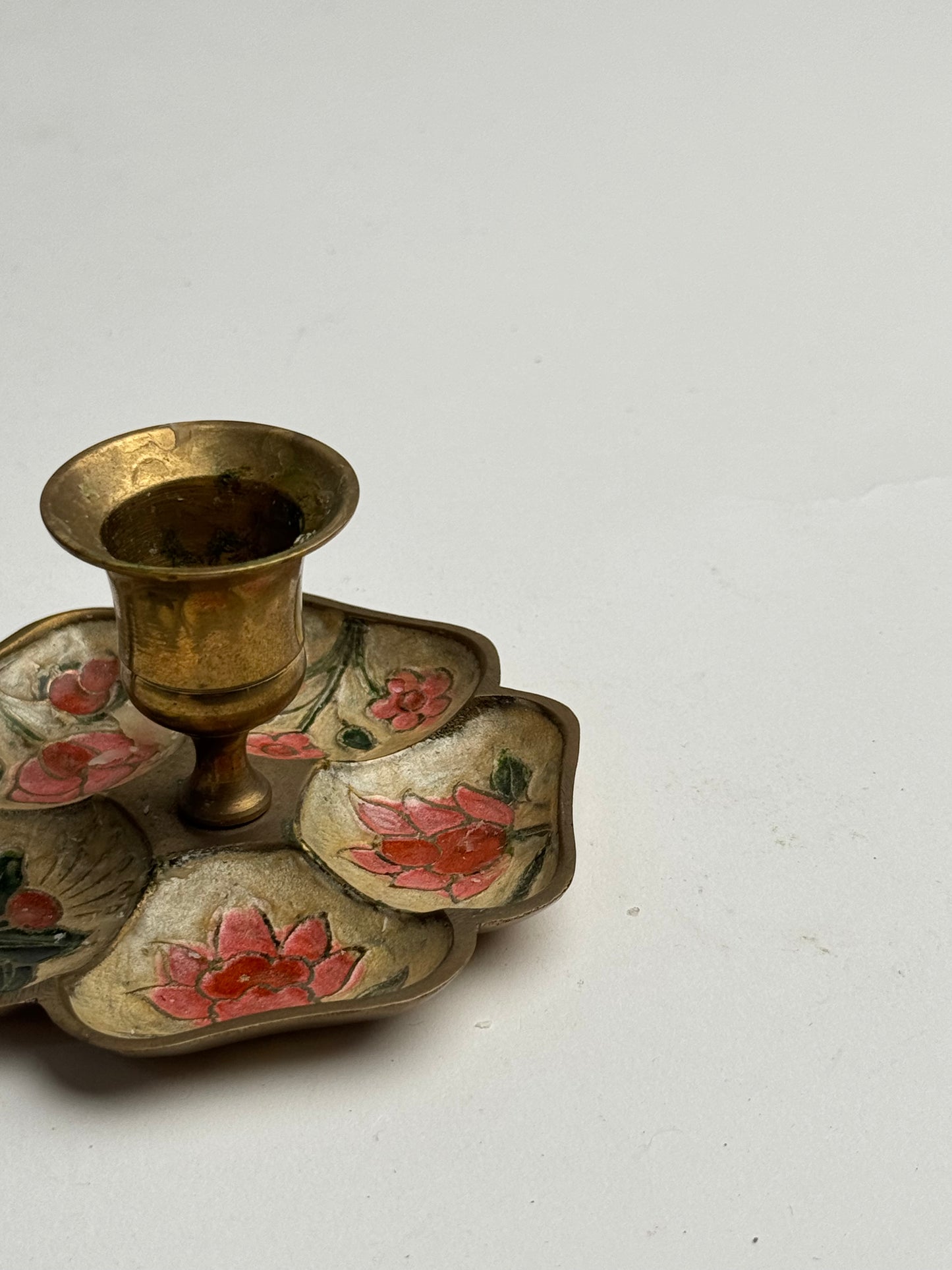 Vintage Floral Candle Holder