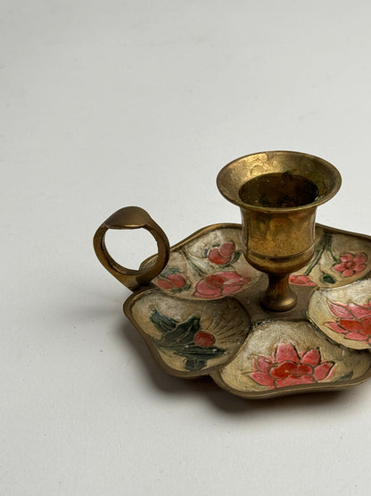 Vintage Floral Candle Holder